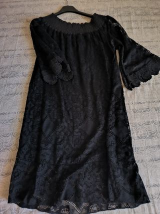 Vestito nero in pizzo - Tg Unica