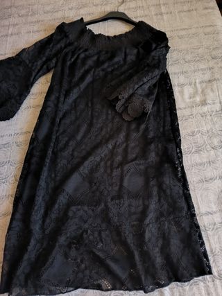 Vestito nero in pizzo - Tg Unica
