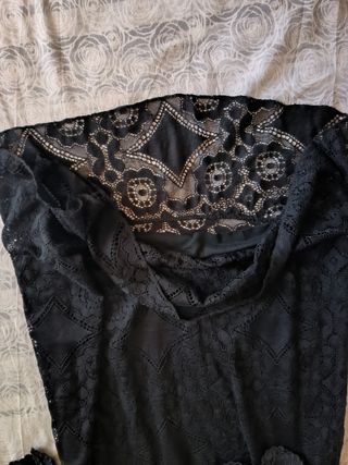 Vestito nero in pizzo - Tg Unica