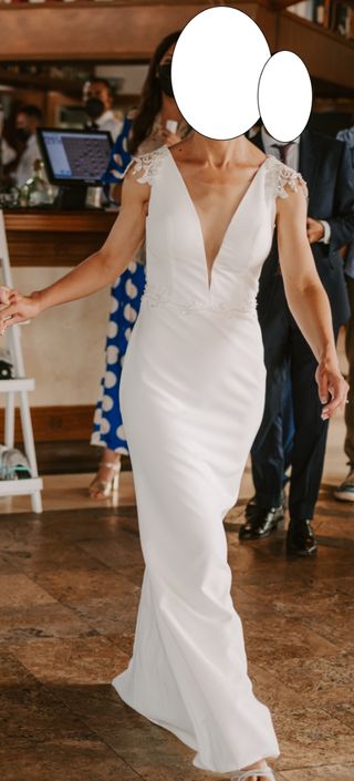 Vestido de novia blanco.