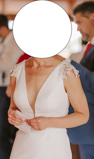 Vestido de novia blanco.