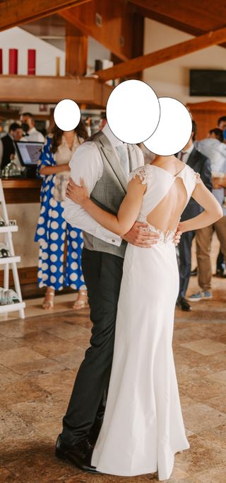 Vestido de novia blanco.