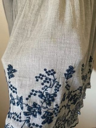 Vestido Zara mini gris talla S