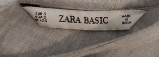 Vestido Zara mini gris talla S
