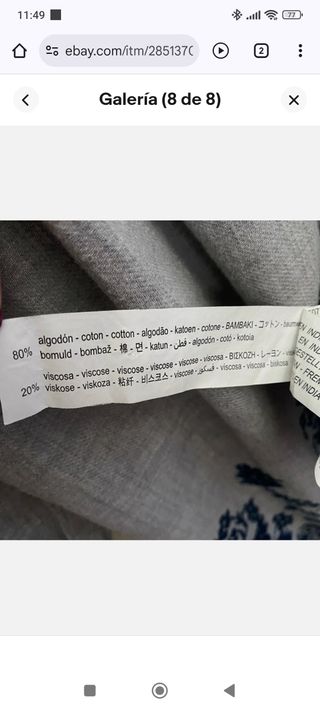Vestido Zara mini gris talla S