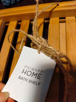 Mensola bagno Primark in bambù