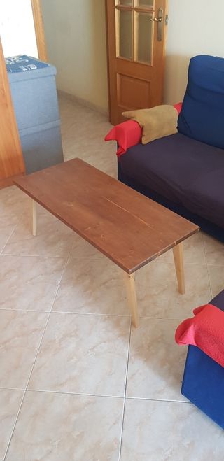 Mesa centro madera marrón