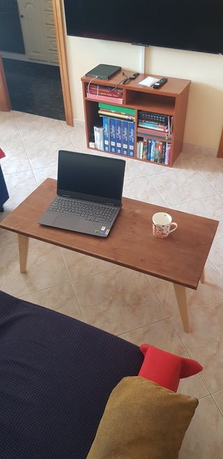 Mesa centro madera marrón