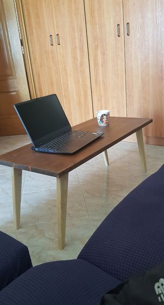Mesa centro madera marrón