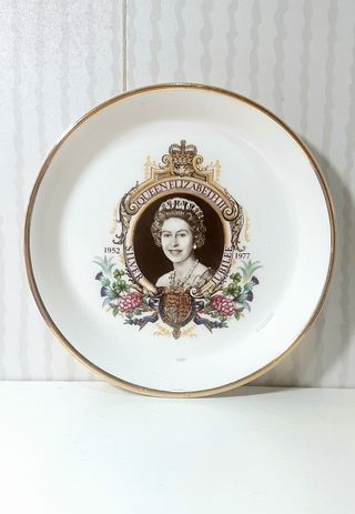 Plato Jubileo Plata Reina Isabel II