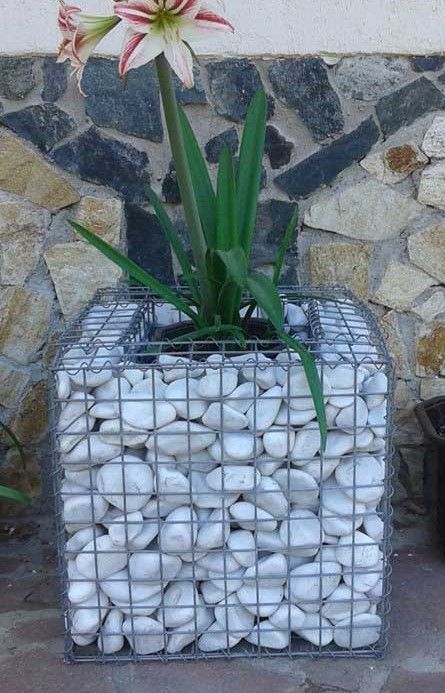 Gavión decorativo JARDINERA 50cm x 50cm x 50cm