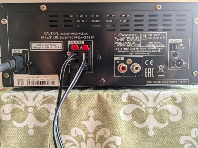 Minicadena Pioneer X-HM15BT-K negra