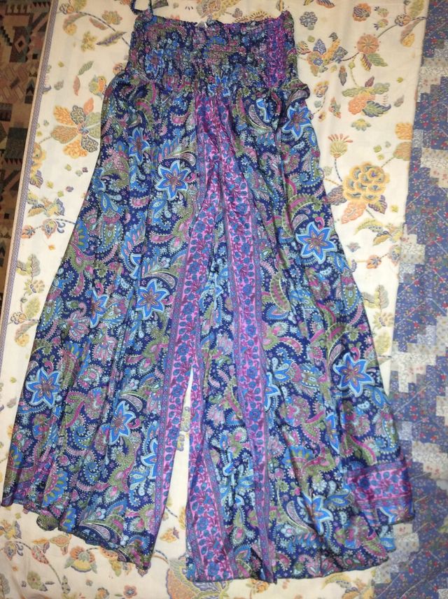 Palazzo pantaloni colorati blu viola