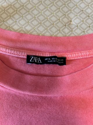 Camiseta Zara coral - 