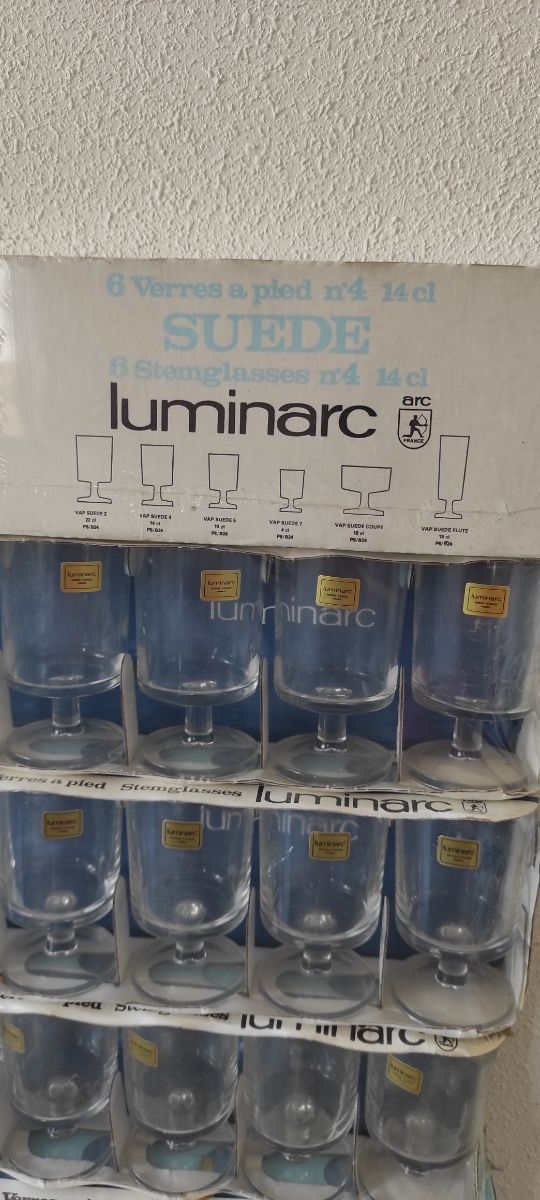 OFFERTA 30 nuove tazze vintage in vetro Luminarc