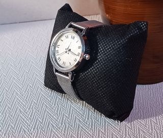 Reloj pulsera unisex plata