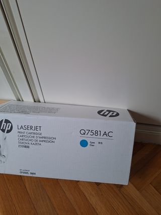 Cartucho HP LaserJet Q7581AC Cian