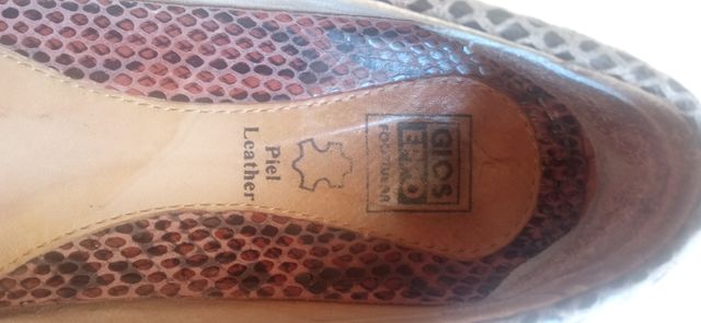 Mocasines piel marrón mujer