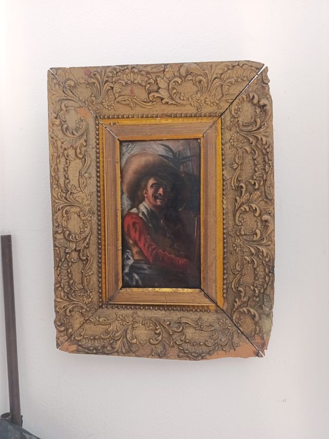 Quadro su tavola del XIX secolo di Benito Belli