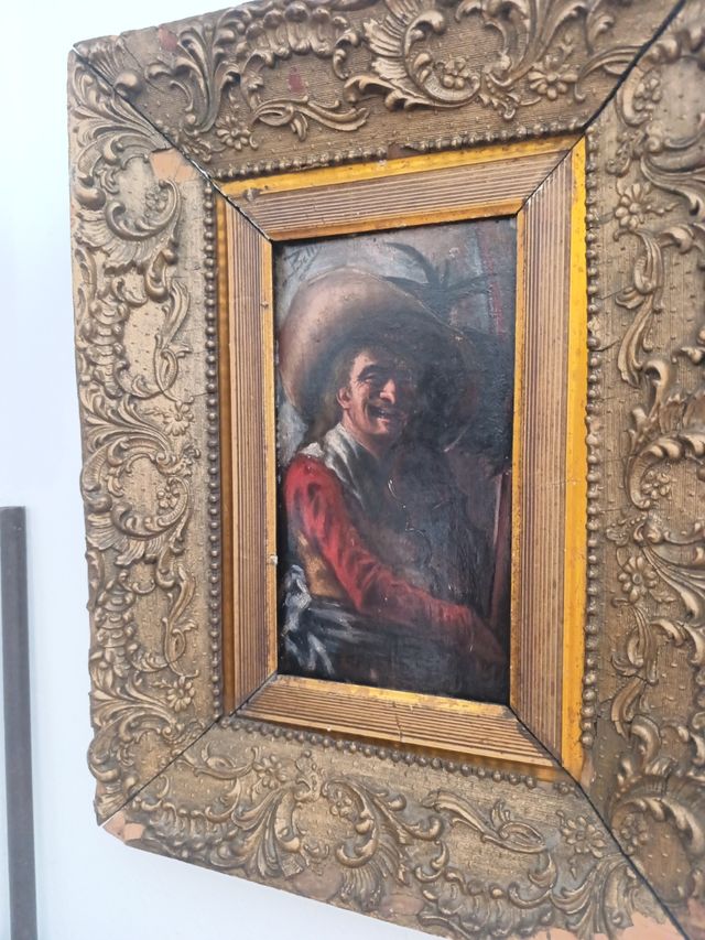 Quadro su tavola del XIX secolo di Benito Belli