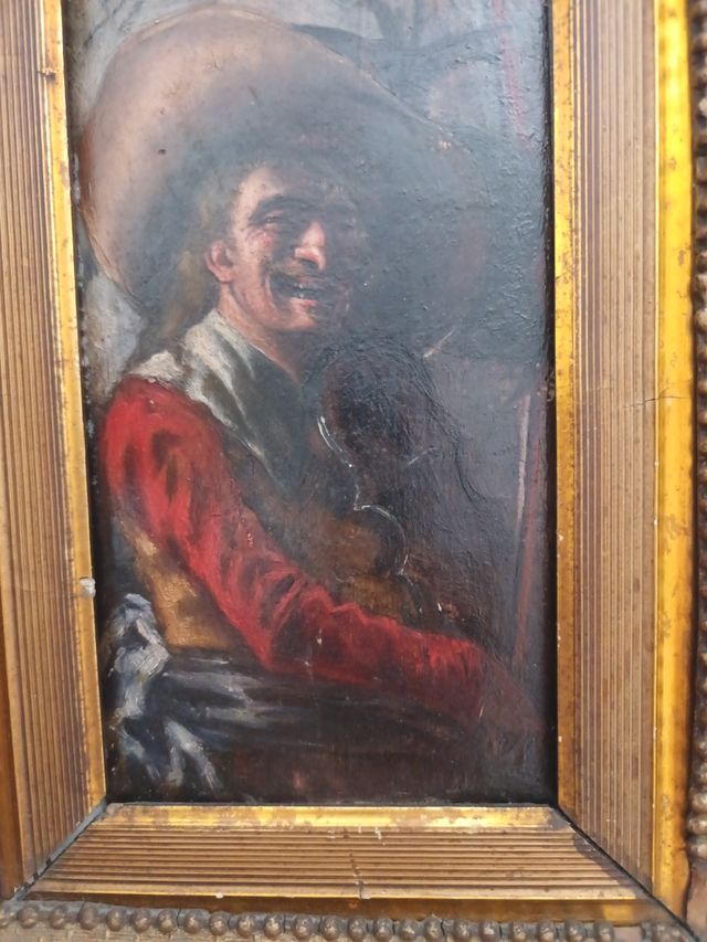 Quadro su tavola del XIX secolo di Benito Belli