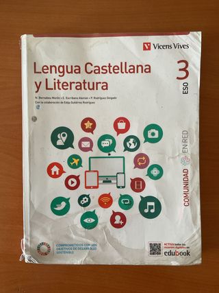 libro LENGUA CASTELLANA Y LITERATURA. 3 ESO