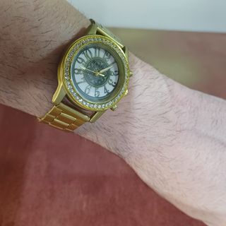 Reloj dorado pulsera hombre