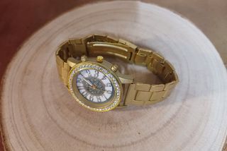 Reloj dorado pulsera hombre