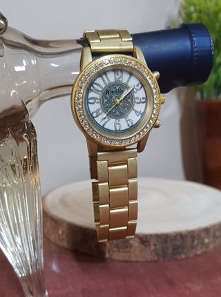 Reloj dorado pulsera hombre