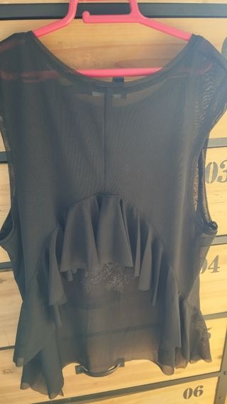 Blusa negra Bershka - Talla S