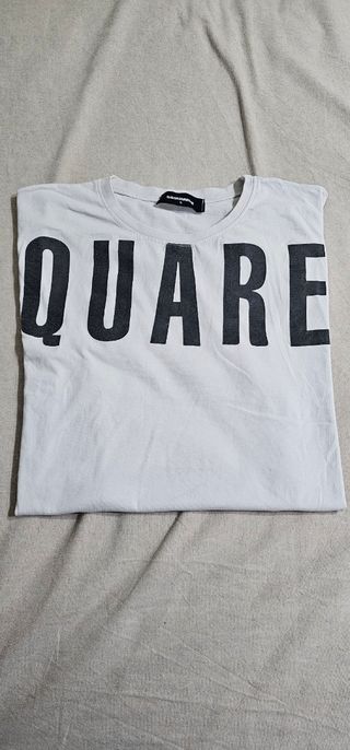 T-shirt DSQUARED2 bianca tg.L con Stampa Nera
