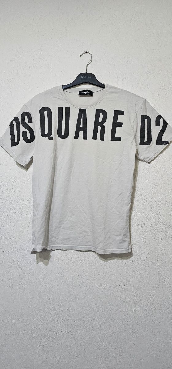 T-shirt DSQUARED2 bianca tg.L con Stampa Nera