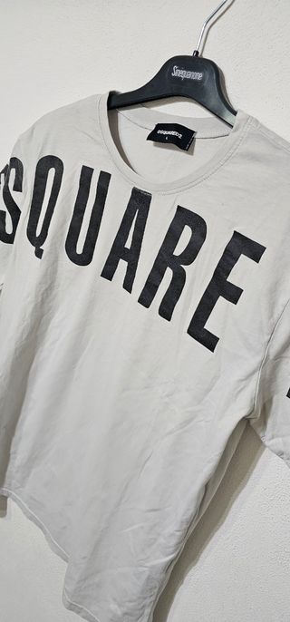 T-shirt DSQUARED2 bianca tg.L con Stampa Nera