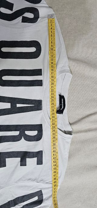 T-shirt DSQUARED2 bianca tg.L con Stampa Nera