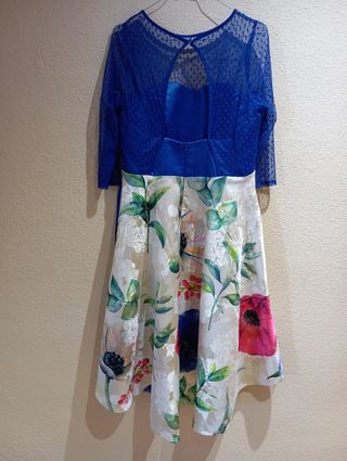 Vestido Fiesta Azul - Multicolor