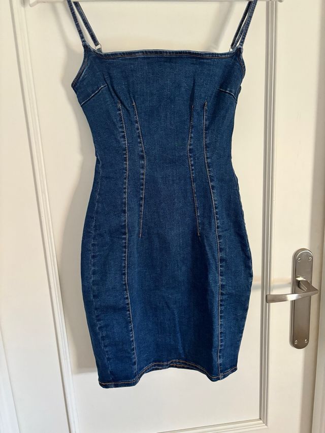 Vestido vaquero tirantes - Azul