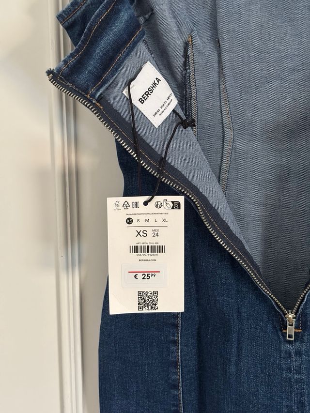 Vestido vaquero tirantes - Azul