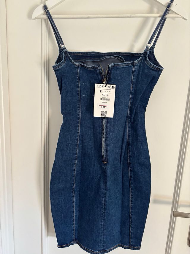 Vestido vaquero tirantes - Azul