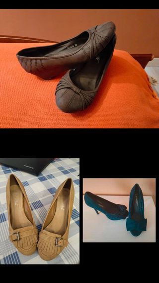 Zapatos tacón mujer - 3 pares nº39