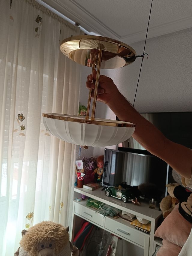 Lamparas vintage doradas