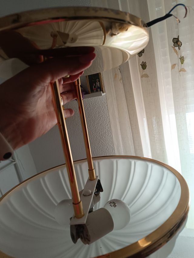 Lamparas vintage doradas