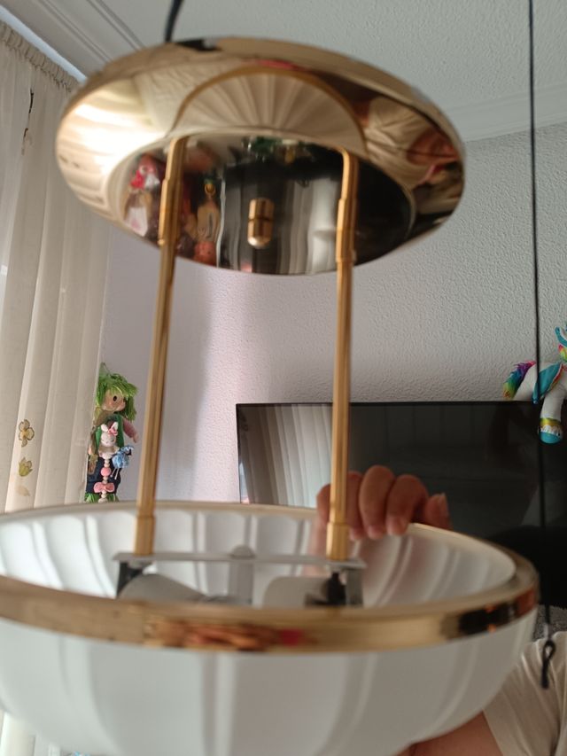 Lamparas vintage doradas