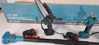 Motosierra y tijeras de podar a batería TOP1
