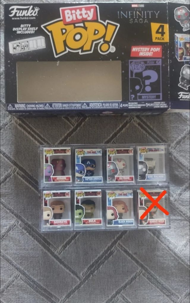 Funko Pop! Bitty Marvel (7 mini figuras)