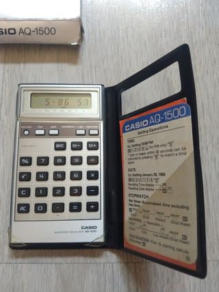 Casio AQ-1500: Calculadora Vintage