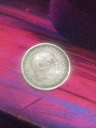 2 Monedas 25 Ptas España 1957