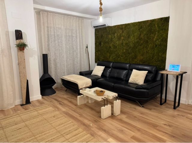 Sofá chaise longue piel negra