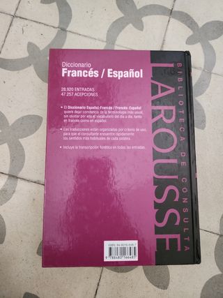 DICCIONARIO FRANCES/ESPAÑOL, BIBLIOTECA DE CONS...