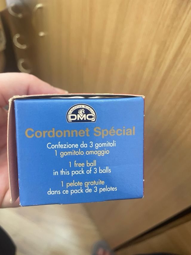 cordonetto Bianco  ecru 3 gomitoli  dmc  uncinetto