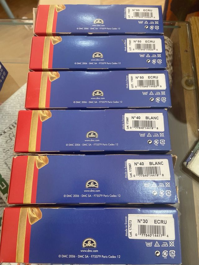 cordonetto Bianco  ecru 3 gomitoli  dmc  uncinetto